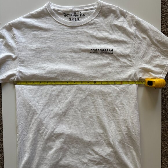 Tom Sachs Designer Graphic Tee Slogan Bullets White Size Medium - Picture 3 of 6